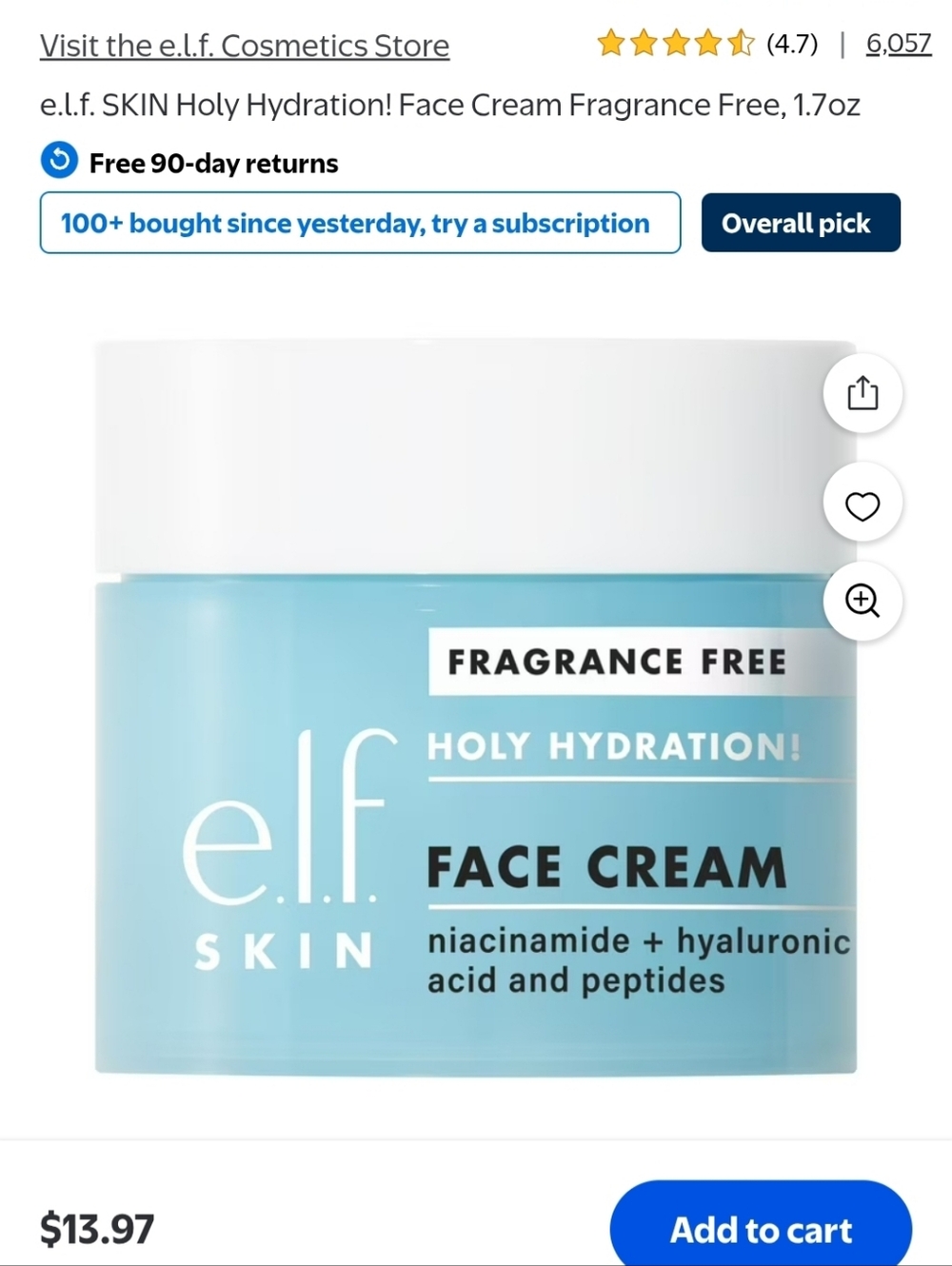 4 Holy Hydration! Face Cream SPF 30 — Aqua - Picture 2 of 6